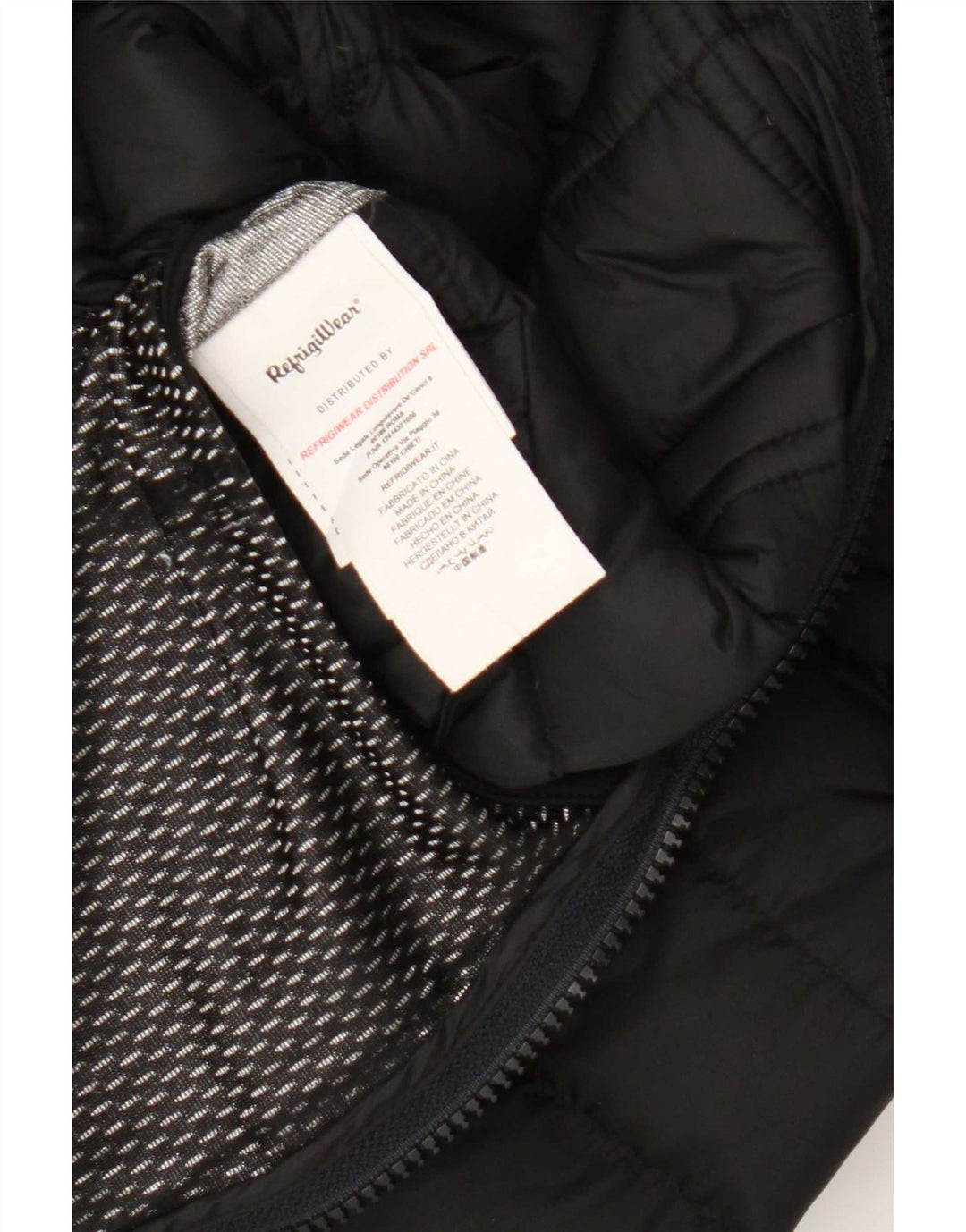 Refrigiwear Chaqueta acolchada con capucha para niño 10-11 años Poliamida negro