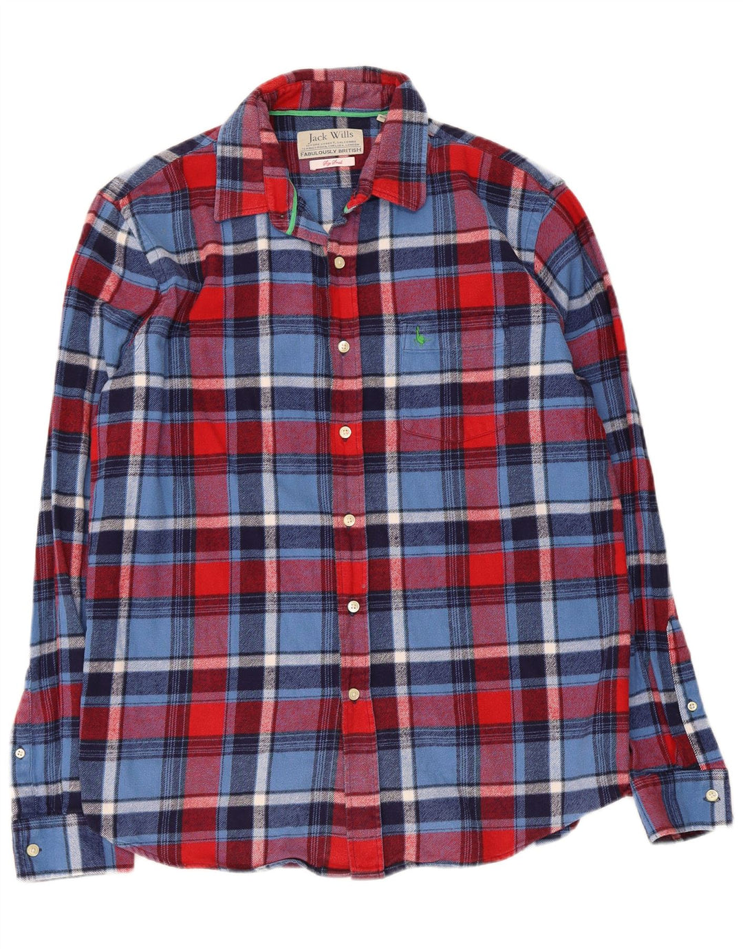 Jack Wills Camisa De Franela Pequeña De Algodón A Cuadros Multicolor Hombre