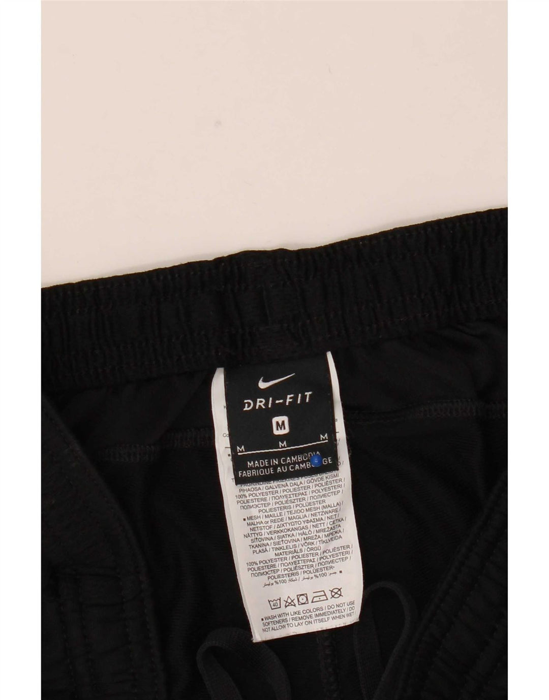 Pantalones De Chándal Nike Dri Fit Para Hombre Poliéster Color Block Negro Mediano
