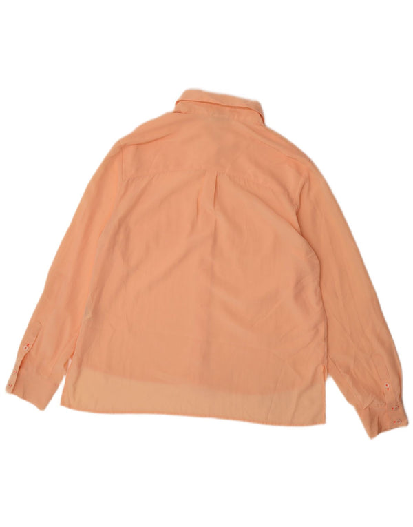 Mossimo Mujer Camisa Blusa UK 46 Grande Naranja Poliéster