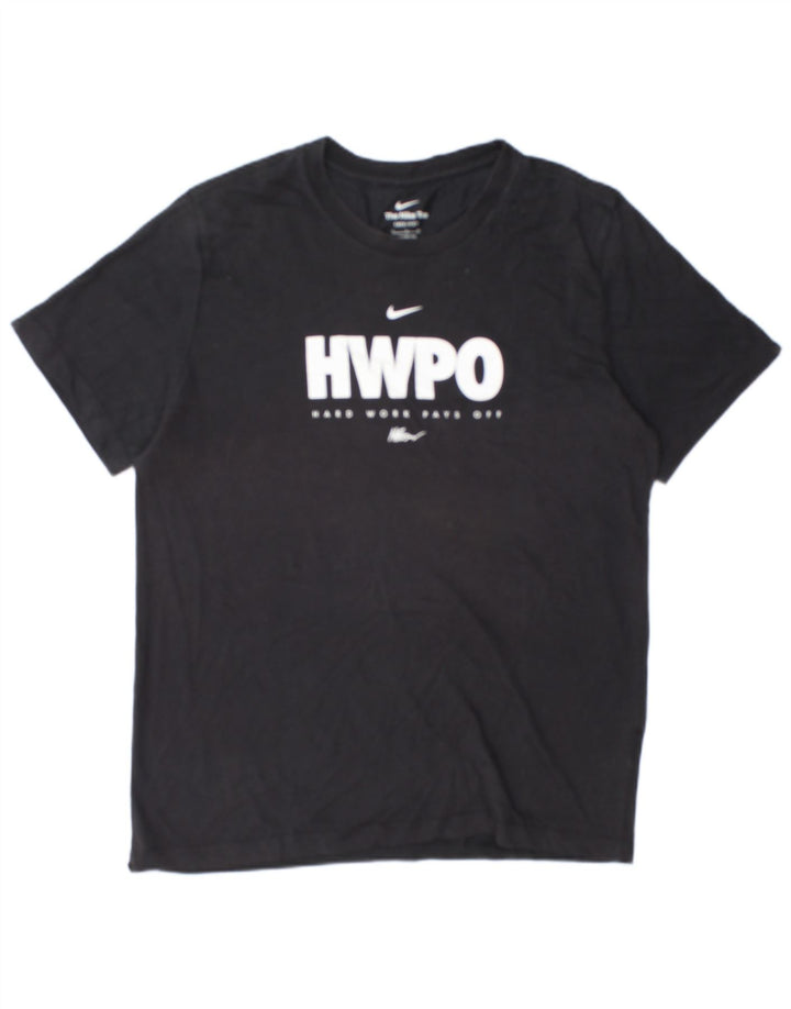 Nike Dri Fit Graphic Camiseta para hombre, talla grande, color negro