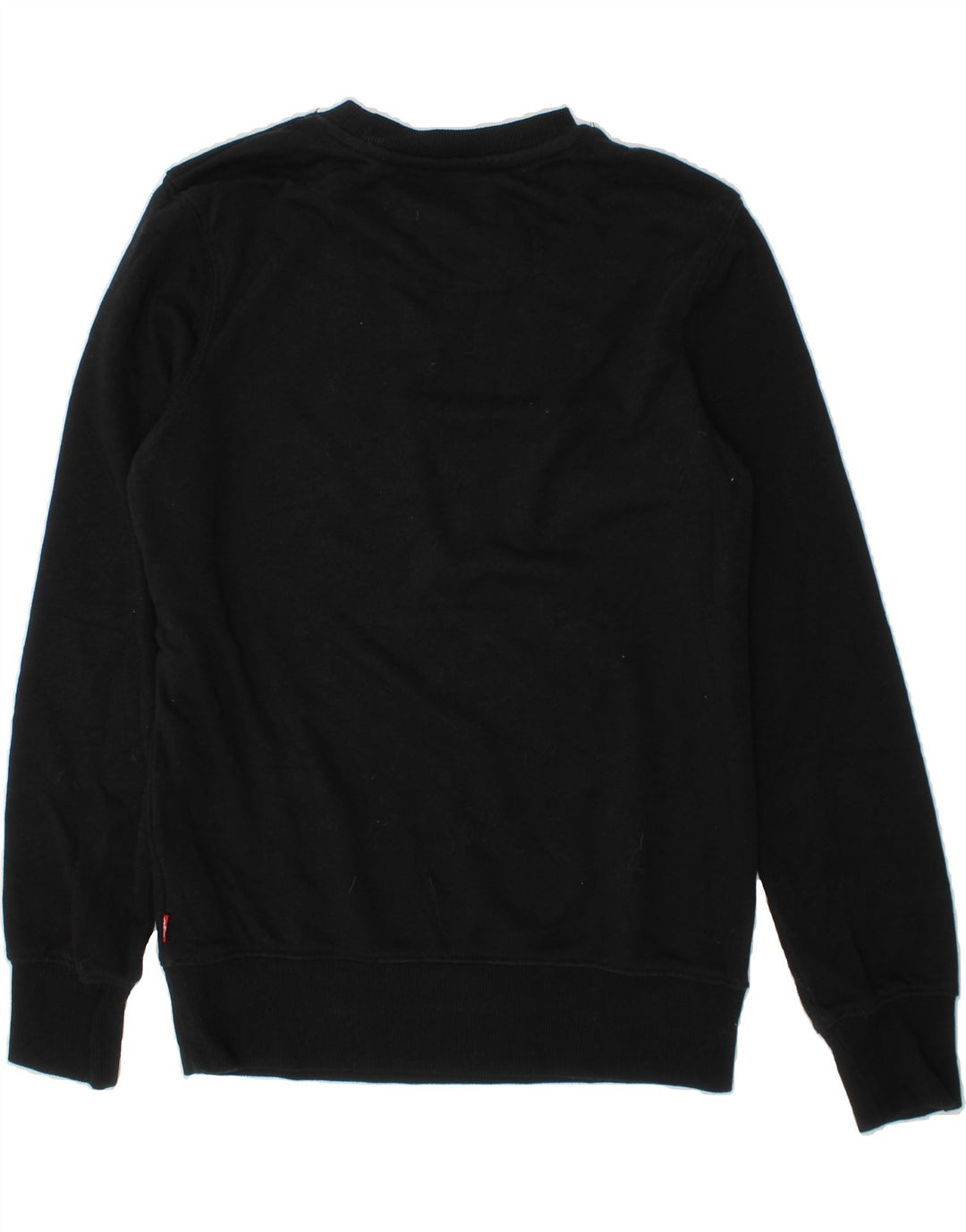 LEVI'S Boys Graphic Sweatshirt Jumper 11-12 Years Black Cotton Vintage Levi's and Second-Hand Levi's from Messina Hembry 