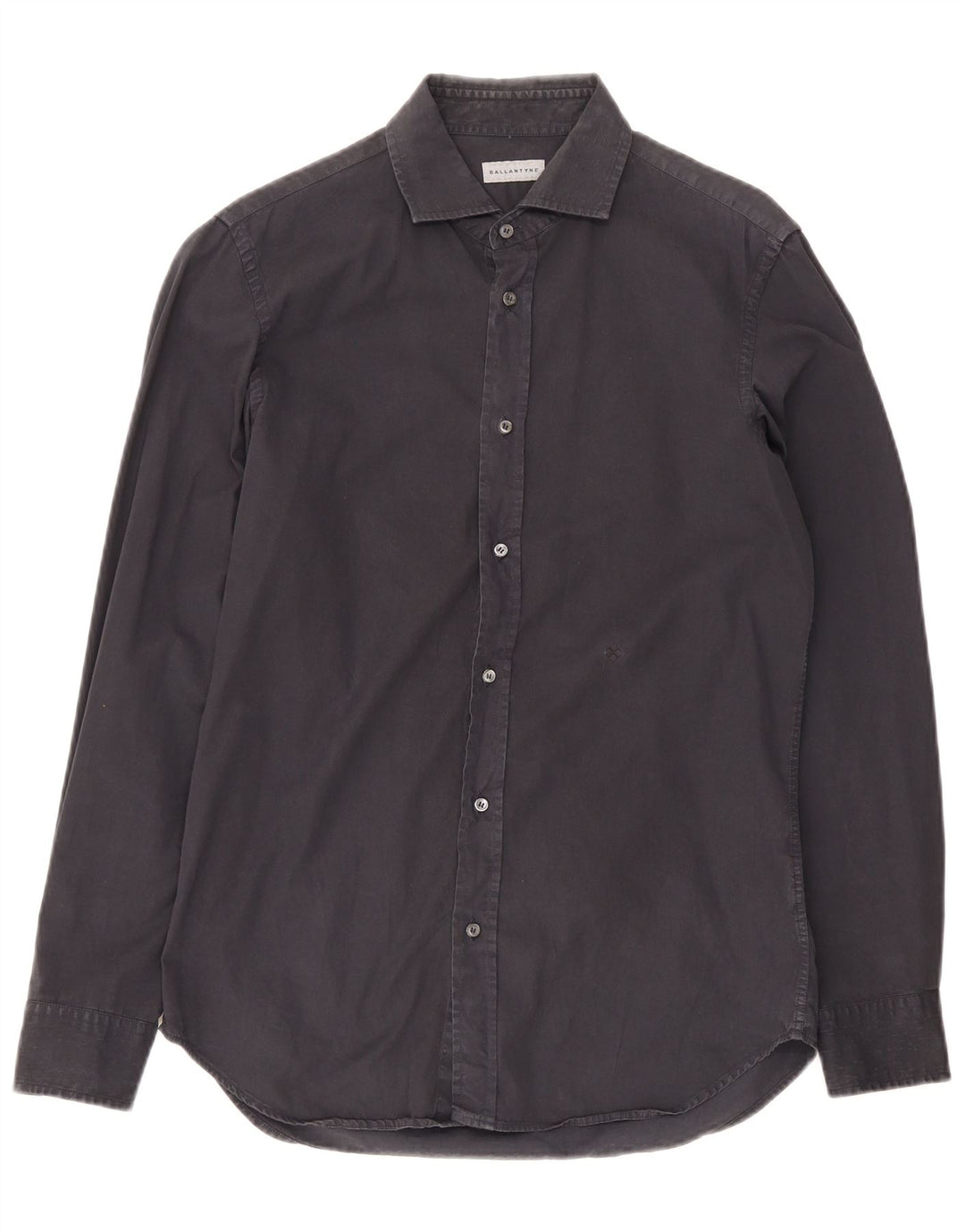 Ballantyne Camisa para hombre Talla 15 1/2 Mediana Azul marino Algodón