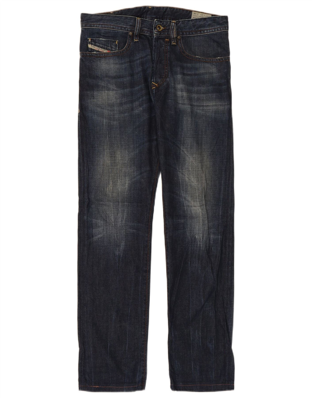 DIESEL Jeans Buster Regular Slim Tapered para hombre W29 L30 Algodón azul marino