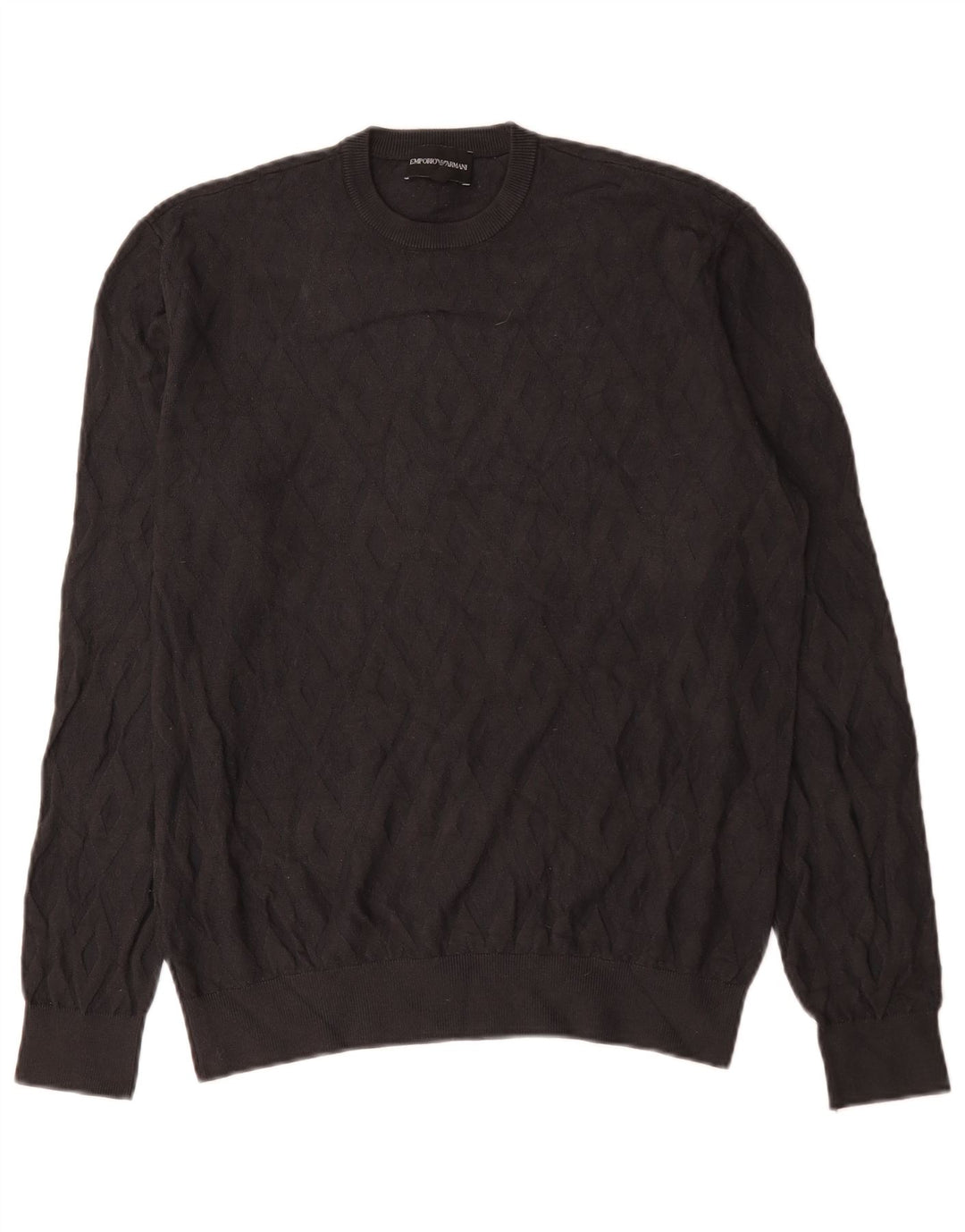 Emporio Armani Jersey De Cuello Redondo De Viscosa Gris Medio Hombre