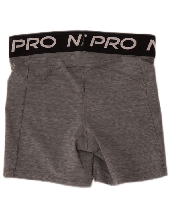 Nike Dri Fit Graphic - Pantalones cortos deportivos para mujer (talla 40), color gris medio