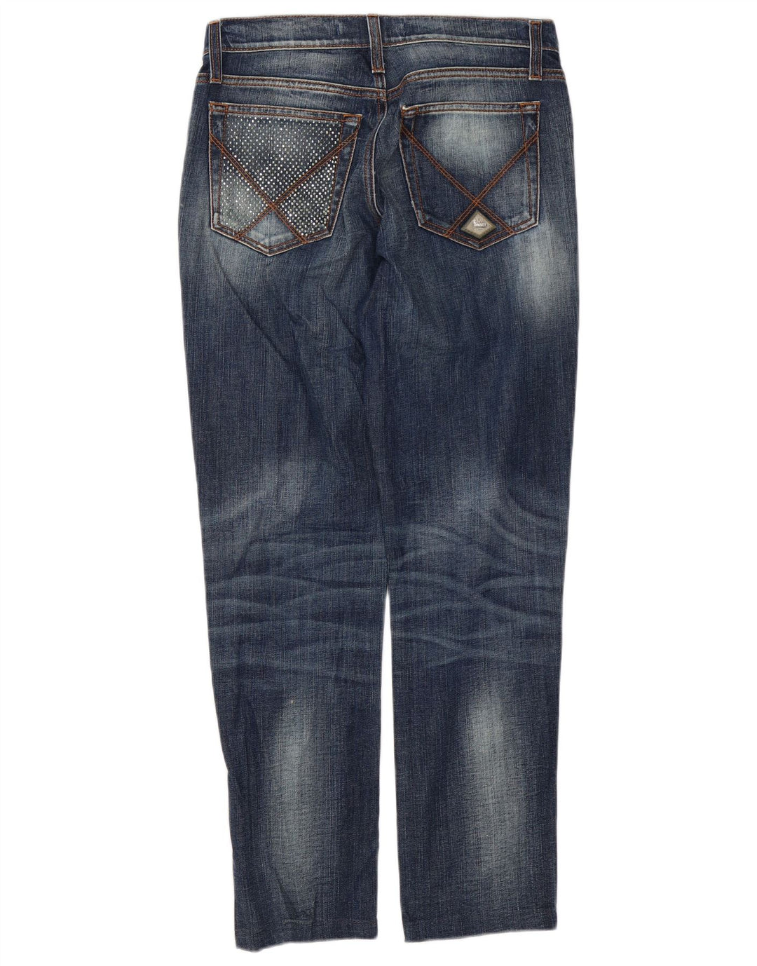 Roy Rogers Vaqueros ajustados para mujer W31 L29 Algodón azul