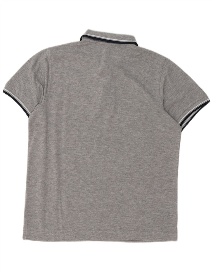 Polo Lotto Hombre Algodón Gris Medio