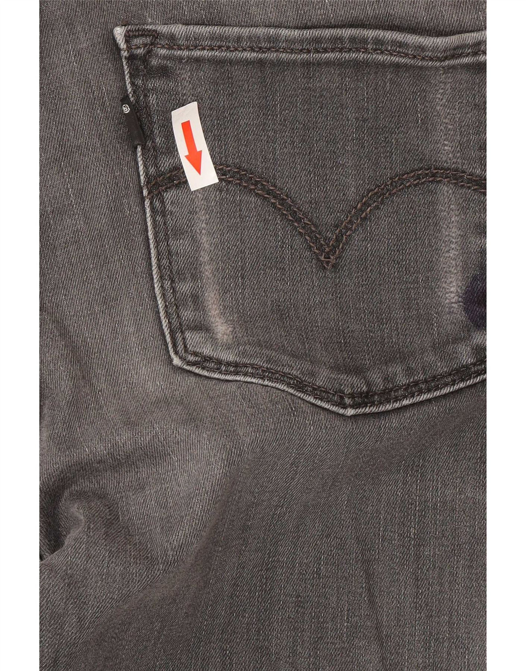 Vaqueros pitillo Levi's para mujer W26 L34 Algodón gris