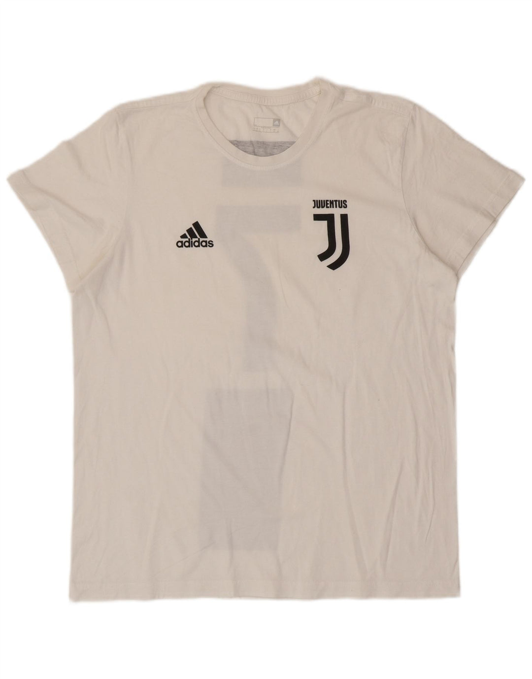 ADIDAS Camiseta gráfica Juventus para hombre, talla grande, color blanco roto