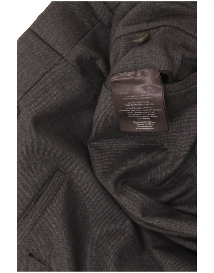 Ted Baker Traje elástico de 2 piezas con 2 botones para hombre UK 42 XL W36 L30 Lana gris