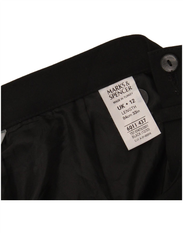 Marks & Spencer Falda larga para mujer UK 12 Medium W28 Poliéster negro