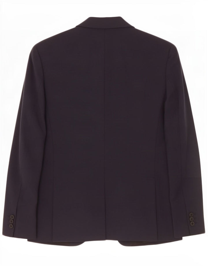 Zara Chaqueta tipo blazer con 1 botón para hombre EU 50 Mediano Azul marino Poliéster