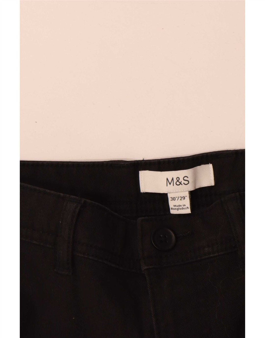 Marks & Spencer Pantalones cargo para hombre W30 L290 Algodón negro