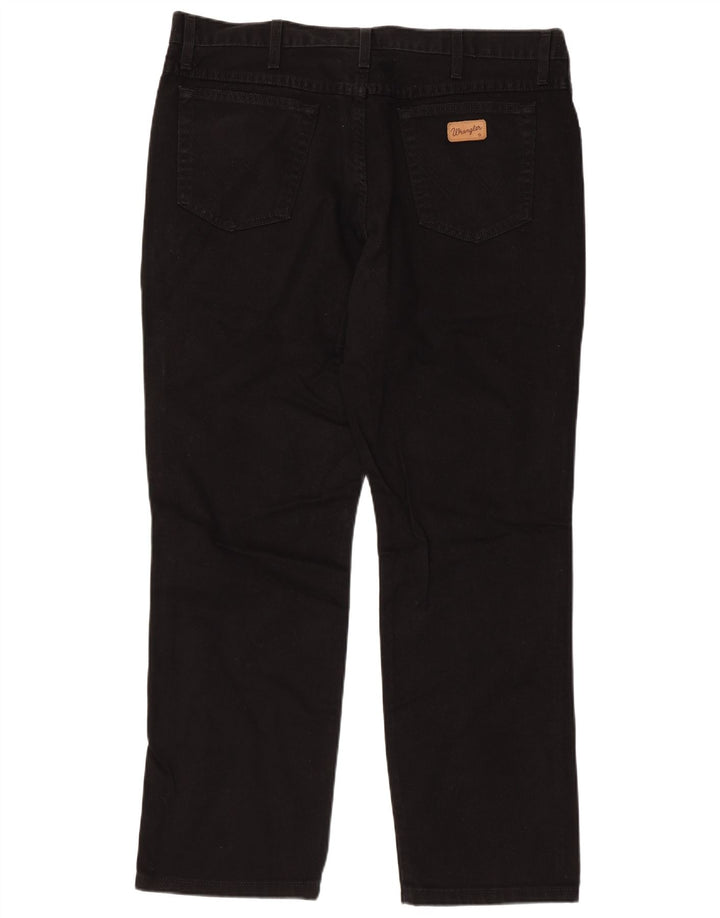 WRANGLER Vaqueros rectos Texas para hombre W40 L30 Algodón negro
