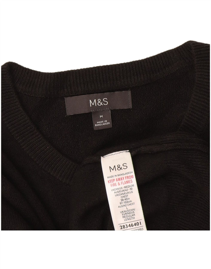 Marks & Spencer Suéter tipo jersey con cuello redondo para hombre UK 38/40 Acrílico gris medio