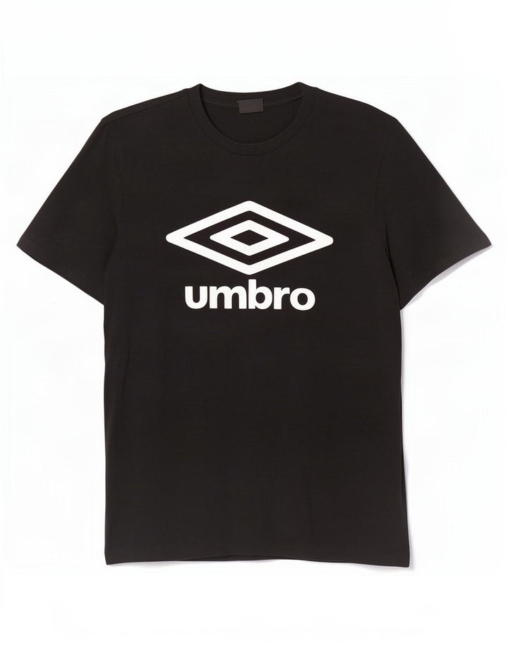 Umbro - Camiseta gráfica para hombre, talla grande, algodón negro