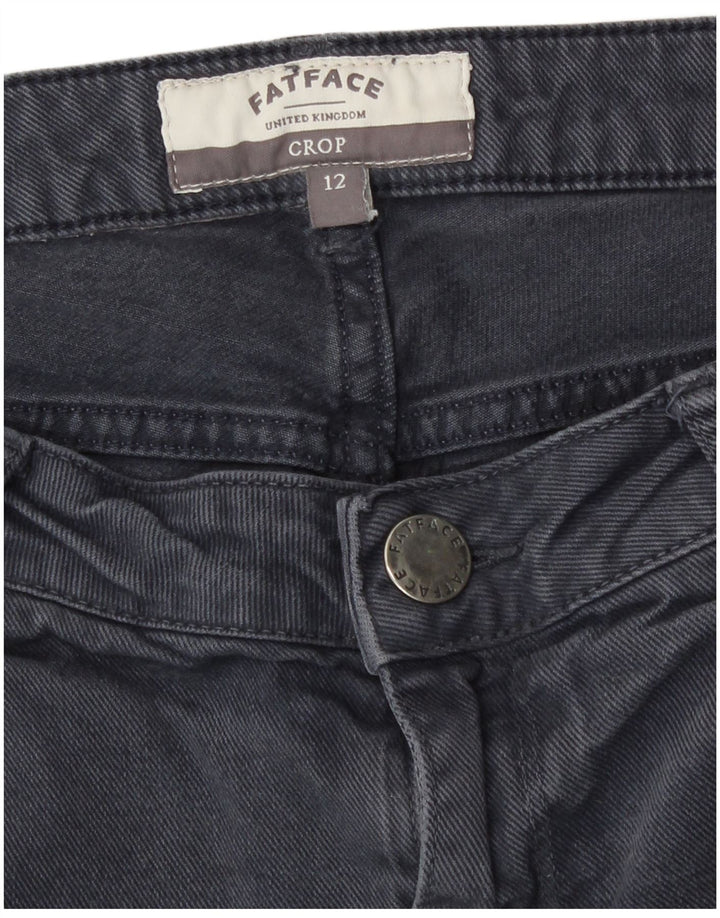 Vaqueros recortados para mujer Fat Face UK 12 Medium W32 L22 Algodón gris