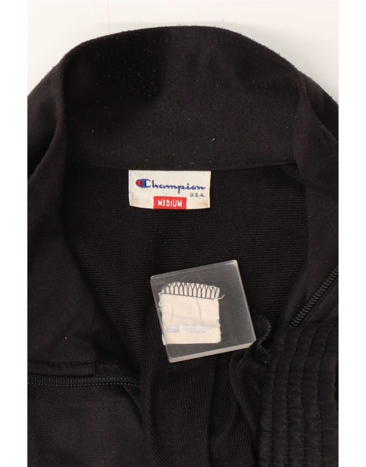 Champion Chaqueta De Chándal Con Estampado Gráfico En Color Negro Mediano Para Hombre