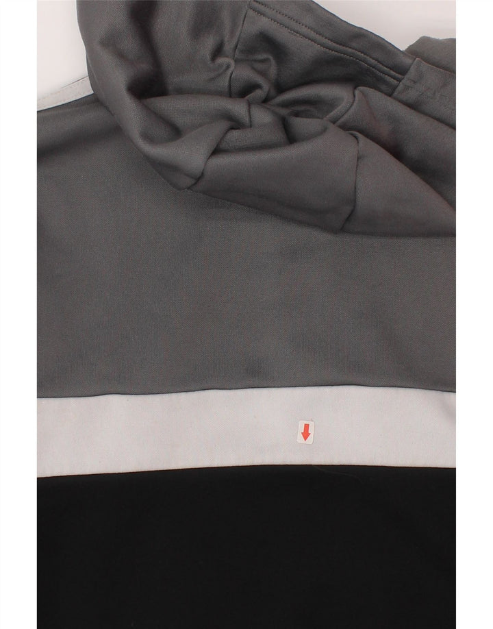 Adidas Sudadera con capucha para niños 9-10 años Gris Colorblock Poliéster