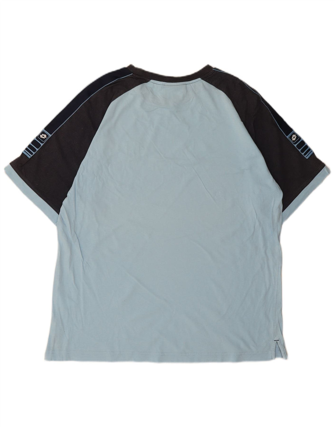 LOTTO Mens T-Shirt Top Large Blue Colourblock