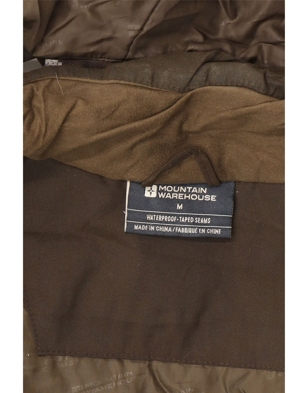 Parka con capucha para hombre Mountain Warehouse UK 38 Nylon marrón medio