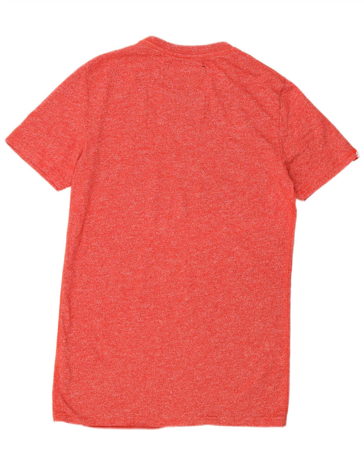 SUPERDRY Camiseta gráfica para hombre Top pequeño de algodón rojo
