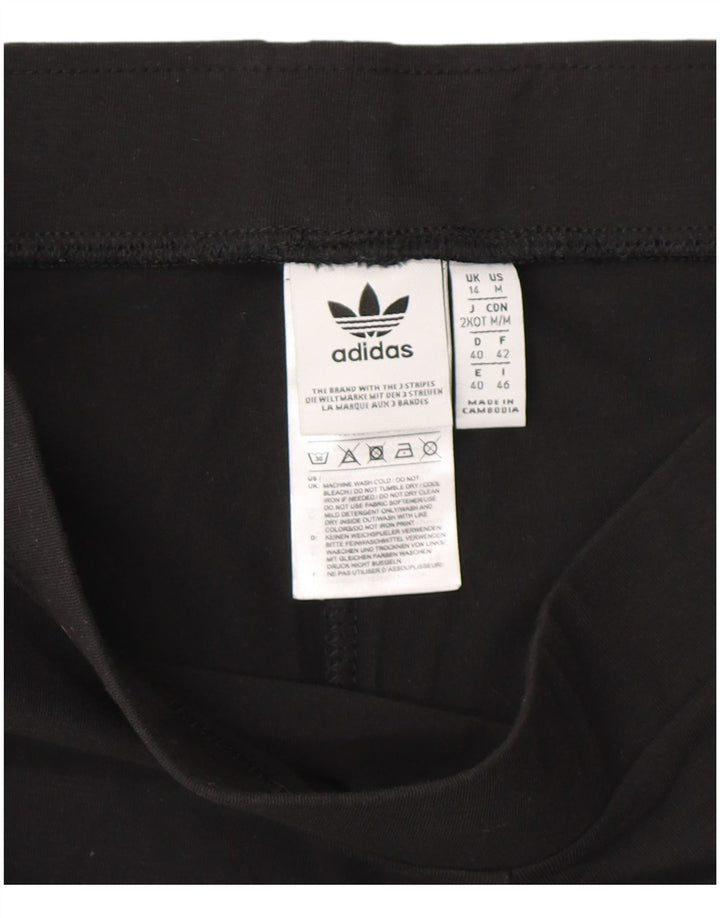 Adidas Leggings para mujer Reino Unido 14 Mediano Negro Rayas Algodón