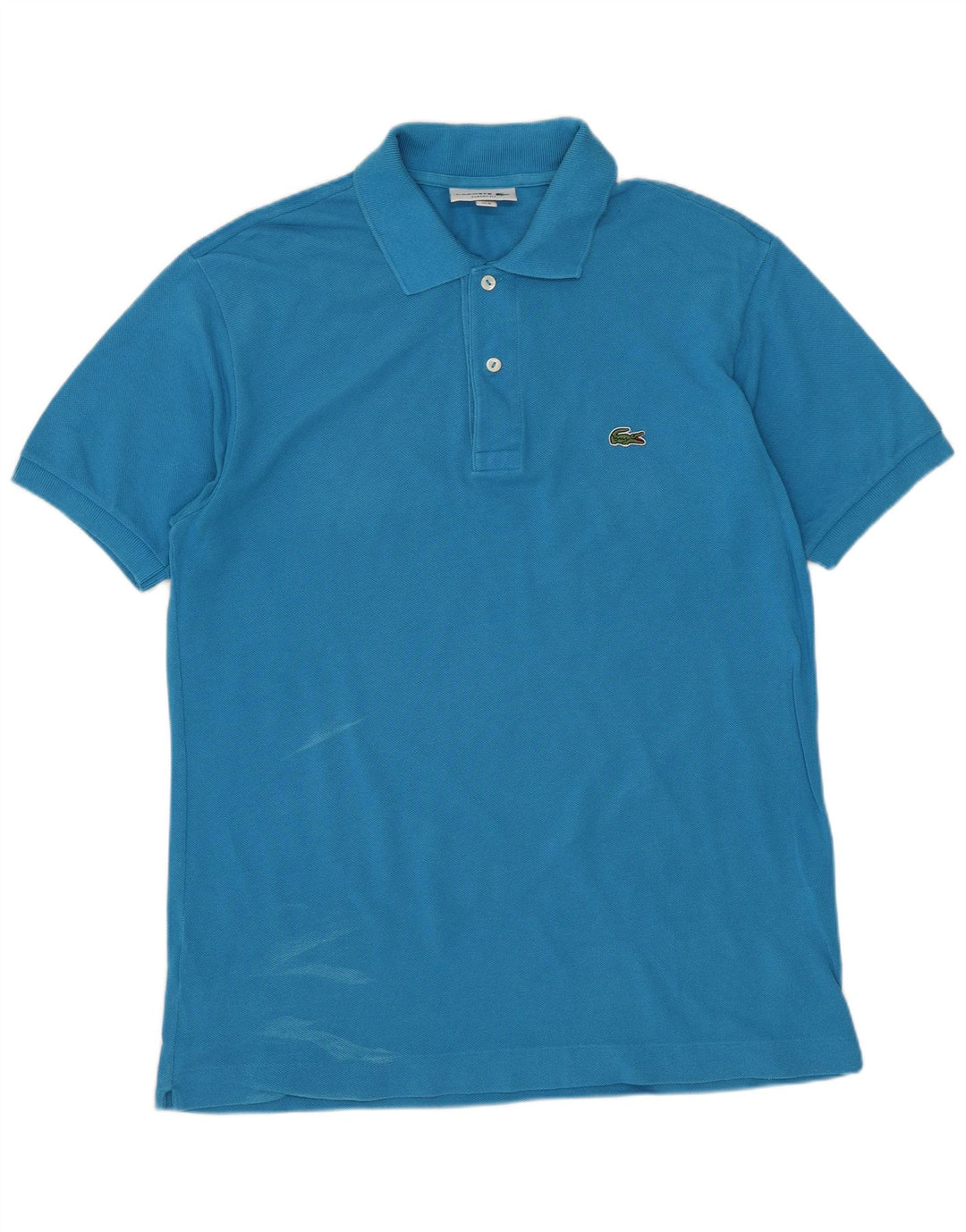 LACOSTE Polo de corte clásico para hombre talla 4 algodón azul mediano