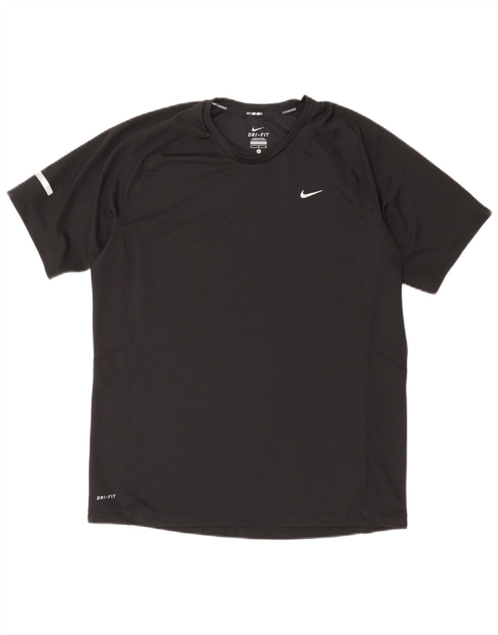 Nike - Camiseta Dri Fit para hombre, talla grande, poliéster negro
