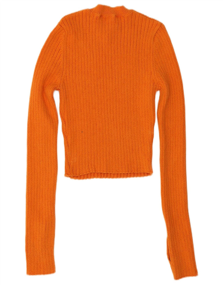 Zara Mujer Crop Top UK 44 Grande Naranja