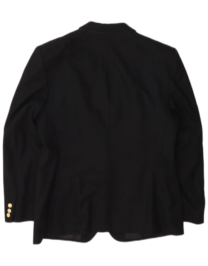 Burberrys Chaqueta Blazer de Corte Regular con 2 Botones para Mujer UK 44 Mediana Lana Negra