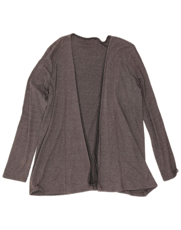 Marks & Spencer Suéter tipo cárdigan largo para mujer UK 44 Gris medio