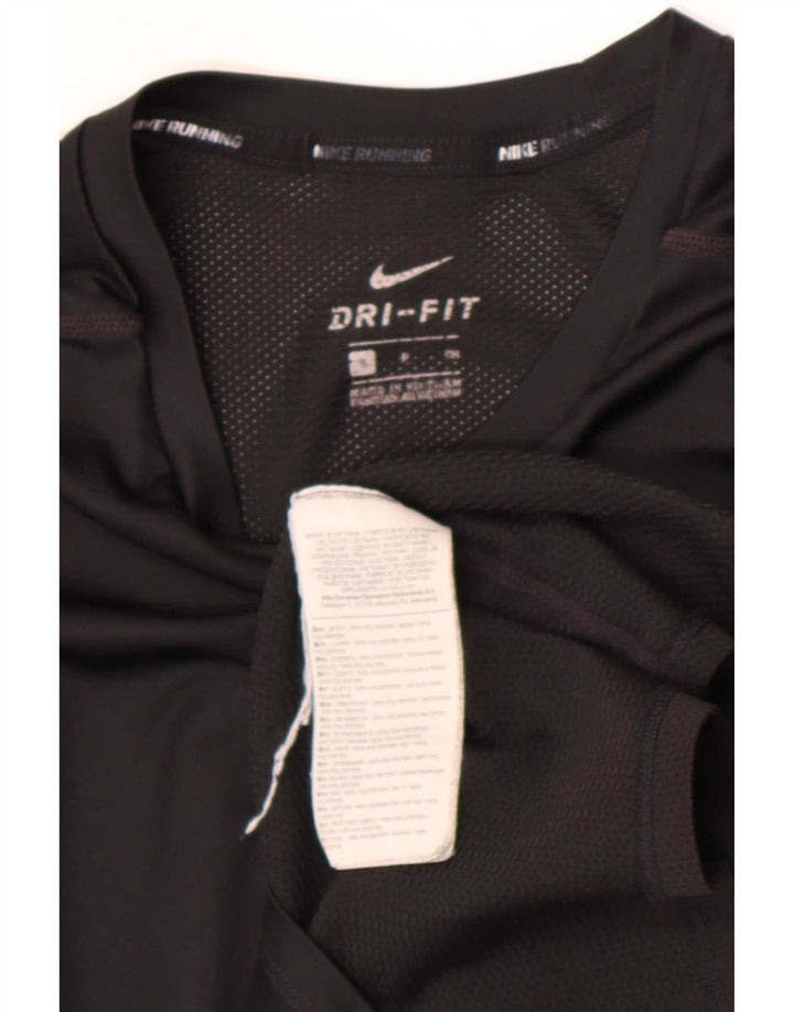 Nike - Camiseta Dri Fit para hombre, talla pequeña, poliéster negro