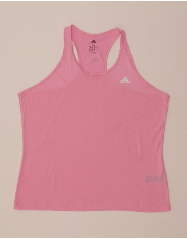 ADIDAS Mujer Climalite Chaleco Top UK 20/22 XL Rosa Poliéster