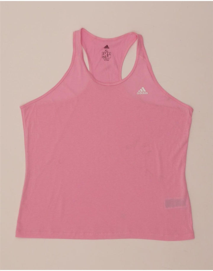 ADIDAS Mujer Climalite Chaleco Top UK 20/22 XL Rosa Poliéster