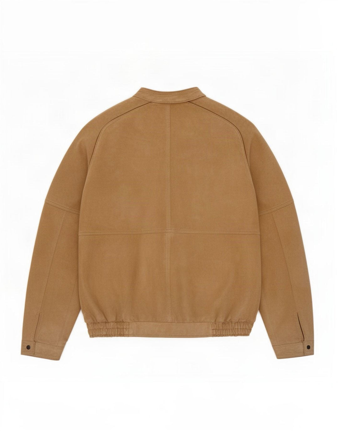 Monpel Chaqueta bomber de ante para hombre UK 38 Cuero beige medio