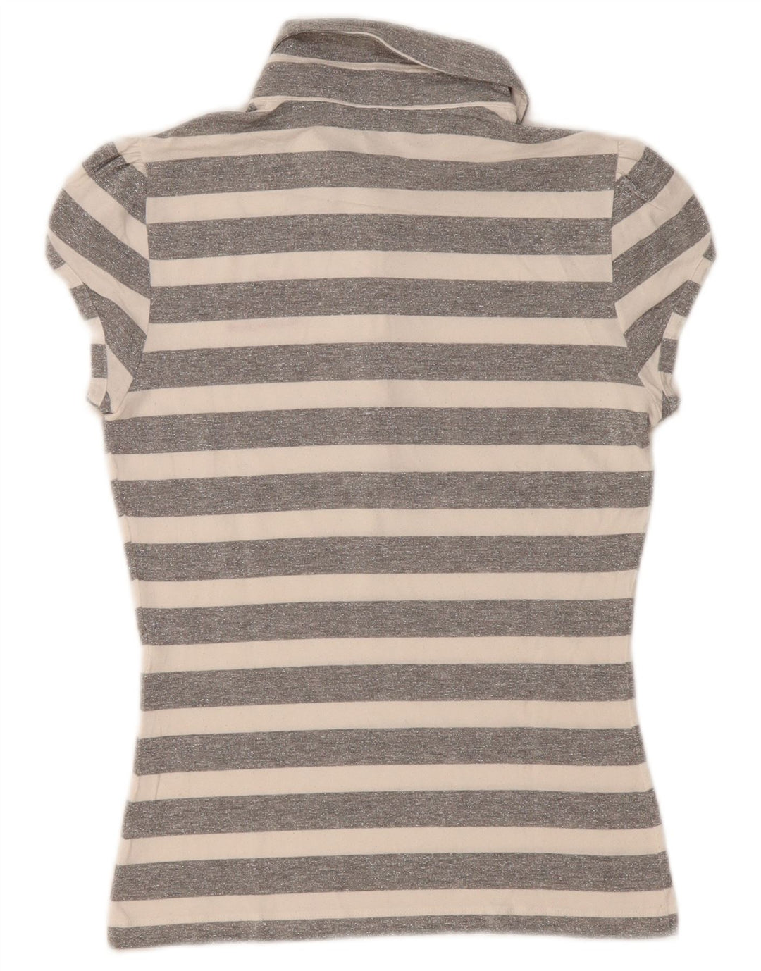 Moschino Polo Gráfico Para Mujer IT 42 Rayas Gris Medio