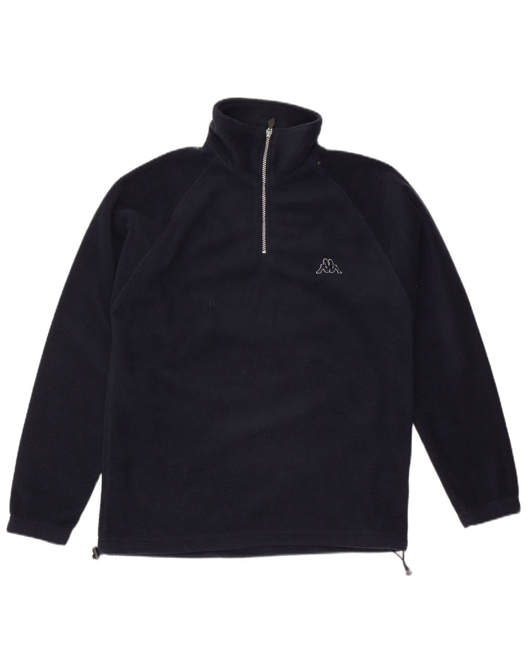 Kappa Hombre Zip Neck Fleece Jumper Small Azul Marino Poliéster