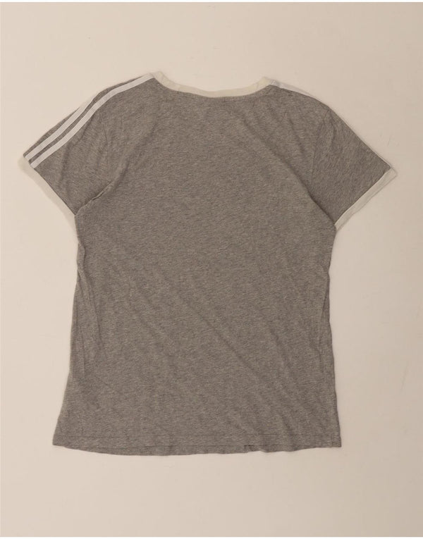 Adidas Camiseta extragrande para mujer UK 6 XS Gris Algodón