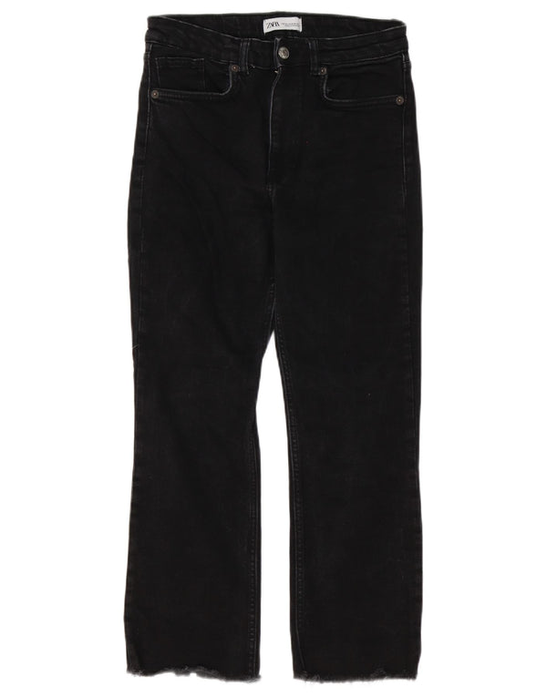 Zara Jeans Cortos Para Mujer EU 38 Small W28 L25 Negro