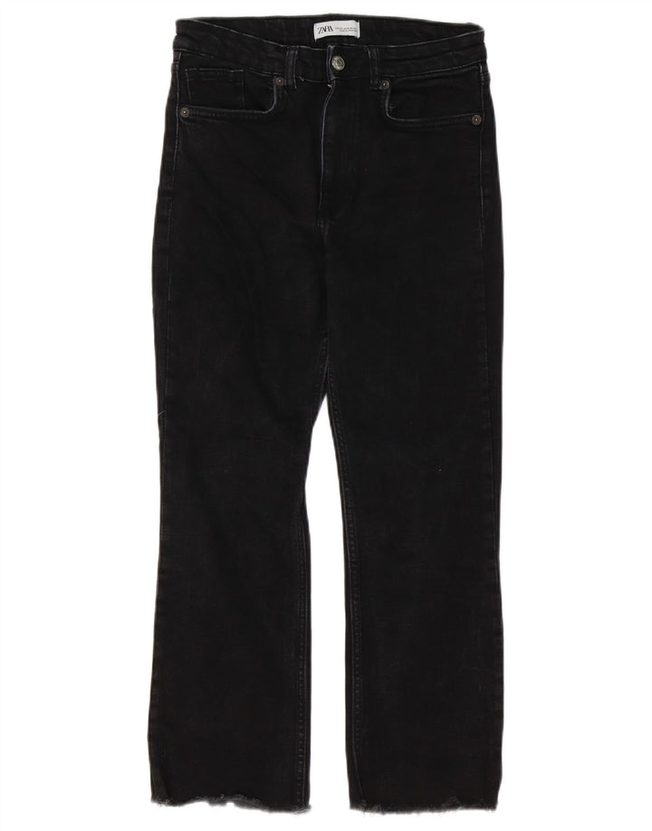Zara Jeans Cortos Para Mujer EU 38 Small W28 L25 Negro
