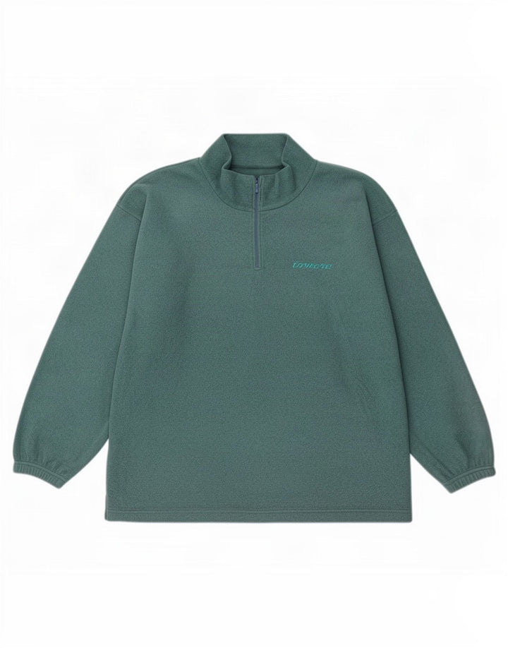 Invicta Jersey polar con cremallera y cuello para hombre 2XL Poliéster verde
