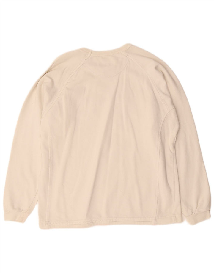 Champion Sudadera de gran tamaño con gráfico para mujer UK 10 Small Off White