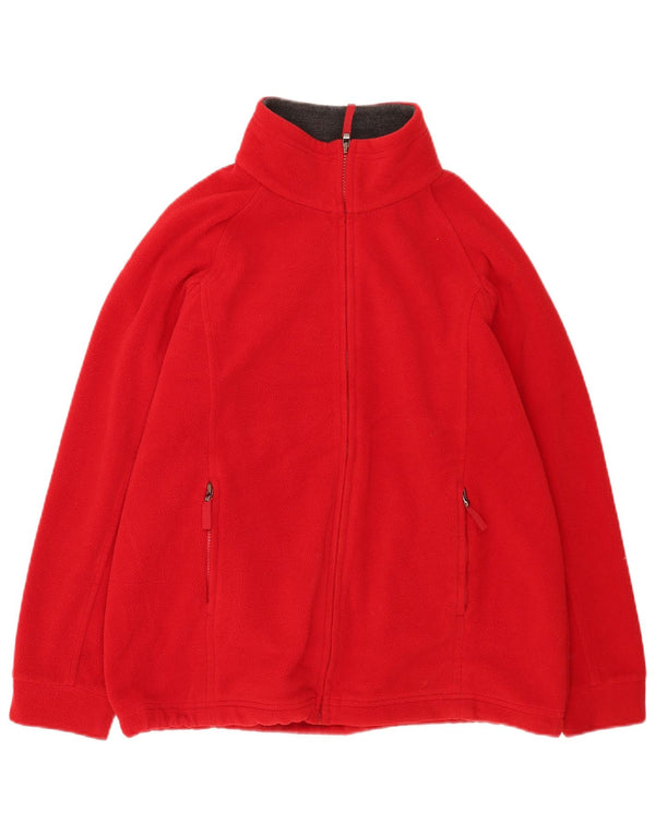 Marks & Spencer Chaqueta polar para mujer UK 44 Grande Poliéster rojo