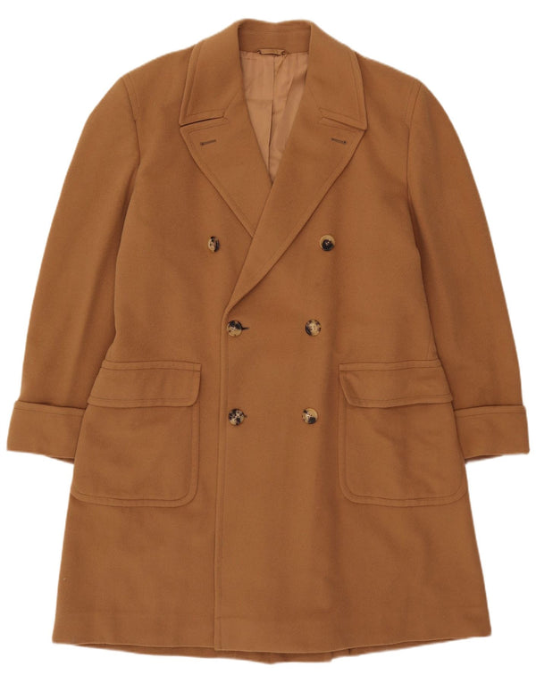 Antonio Fusco Abrigo cruzado para hombre IT 54 2XL Beige Cashmere