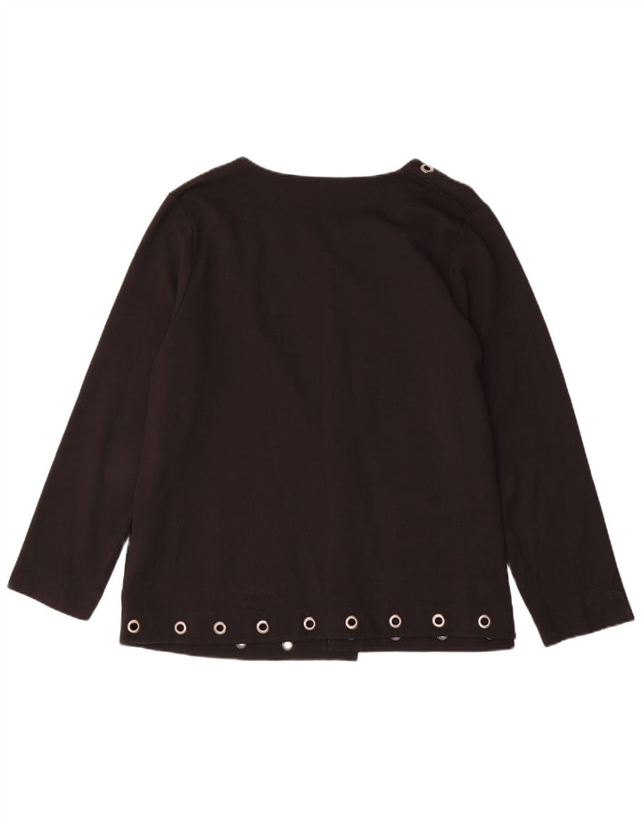 Fiorella Rubino Chaqueta tipo blazer abierta de gran tamaño para mujer UK 40 Mediano Negro
