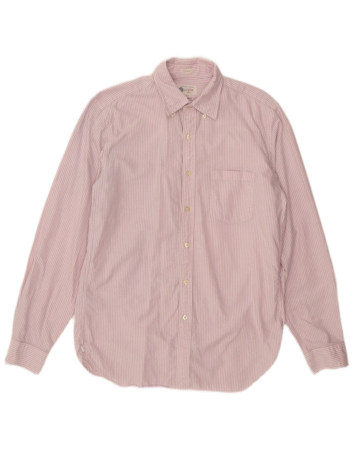 Camisa para hombre J. Crew de algodón a rayas rosa medio