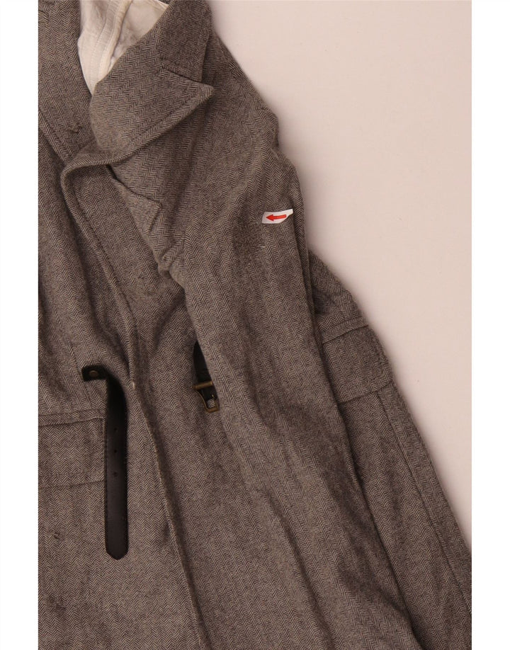 Abrigo Mujer Dsquared2 IT 42 Lana En Espiga Gris Medio