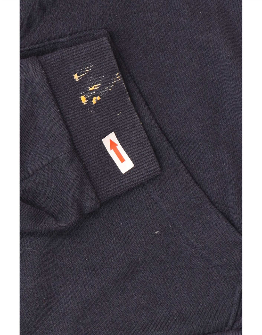 Adidas Hombre Zip Sudadera Con Capucha Suéter Medio Azul Marino Algodón